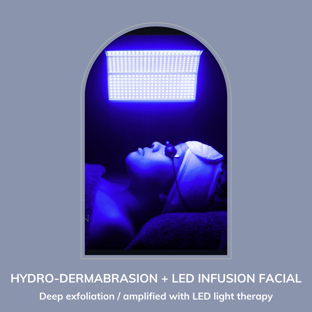 Hydro-dermabrasion with Led Infusion Facial - 75min