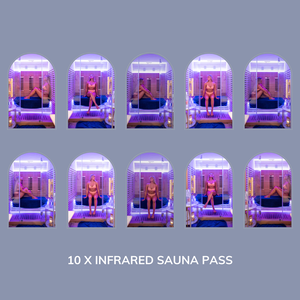 10 x Infrared Sauna Pass